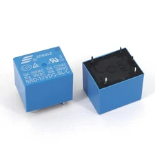 100Pcs SONGLE SRD Series DC12V PCB Mount 5-Pin SPDT 10A Mini Power Relay