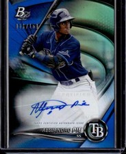 2022 Bowman Platinum #TOP-79 Alejandro Pie Top Prospect Autograph Blue #/150