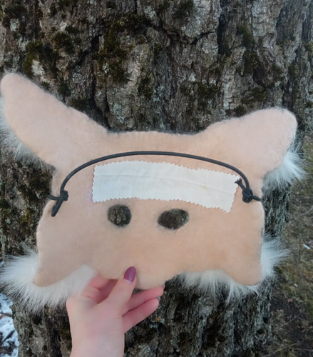 Childrens felted cat lynx mask.Therian cat mask.Festival headdress.cosplay - Picture 9 of 15
