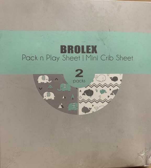 brolex pack n play fitted sheets