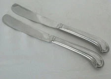 Oxford Hall Coppelia Pistol Handle 2 Dinner Knives Hollow Lined Handle