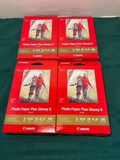 Lot Of 4 Canon PP-301 Photo Paper Plus Glossy II - 400 Sheets Total - 4 x 6 Inch