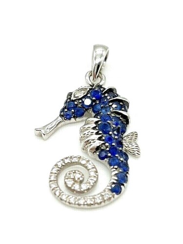 Blue Sapphire \u0026 Diamond Seahorse 
