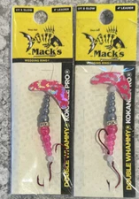 2 Packs Mack’s Double Whammy Kokanee Pro UV Glow 22200 Size 6