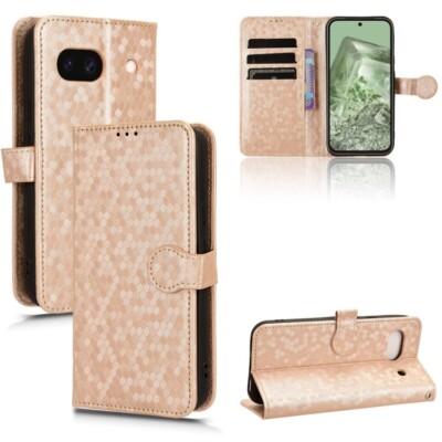 For Google Pixel 8a Honeycomb Dot Texture Leather Phone Case cover shell