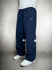 Nike Y2K Vintage Trackpants Marineblau Weiß ...