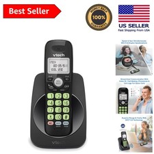 Clarity and Convenience: Black Cordless Phone with DECT 6.0 and Easy Wall Mount