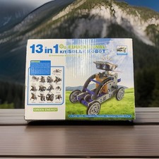 13-in-1 Solar Robot STEM Kit for Kids Ages 8-12, Science Robotics - Blue Gray