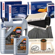 BOSCH FILTERSET+LIQUI MOLY 5W30 ÖL passend für MERCEDES C KLASSE W/S205 GLC X253 BOSCH FILTERSET+LIQUI MOLY 5W30 ÖL passend für MERCEDES C KLASSE W/S205 GLC X253