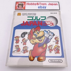 Nintendo Famicom Disk System MARIO GOLF JAPAN COURSE 1987 NES Tested ＆...
