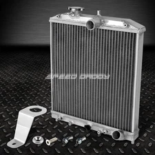 2-ROW FULL ALUMINUM RACING RADIATOR+SILVER BRACKET FOR 92-95 CIVIC EJ/EH/EG AUTO