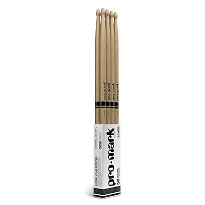 Promark Classic Forward 5A Hickory Drumsticks 16in Oval Wood Tip 4 Pairs