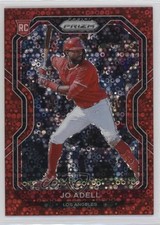 2021 Panini Prizm Tier II Red Donut Circle Prizm 83/99 Jo Adell #191 1ly0
