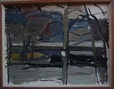 Bengt Crantz 1916-2001, Landschaftskomposition, um 1960