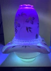 Fenton Burmese Hand Painted 3 pc. Fairy Light Limited No. GLOWS Fenton Signed