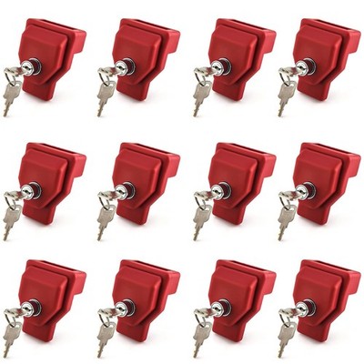 NAKAKEKO Plastic, Glad Hand Lock, Keyed Alike Pair (12-Pack) for Tractor Trai...