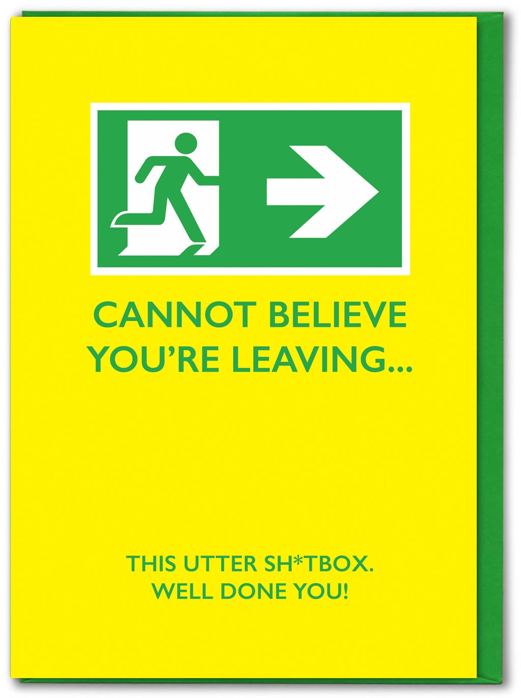 Funny Leaving Card Work Job Goodbye Good Luck Cheeky Novelty Humour Witty Joke