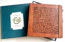 NIB Archer & Olive Fall Foliage Autumn Vegan Leather Dot Grid Journal SQUARE