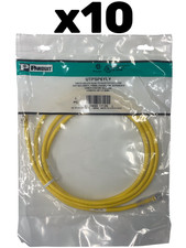 LOT x10 Panduit UTPSP6YLY 6ft Yellow Cat 6 Cl...