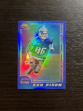 RON DIXON 2000 Topps Chrome Rookie REFRACTOR RC /150 Card #182 Lambuth Giants. rookie card picture
