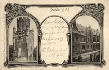 Passepartout Ak Stendal in der Altmark, Uenglinger Tor, Ständehaus - 5035740