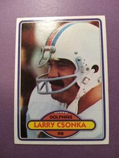 1980 Topps - Larry Csonka #485 Miami Dolphins Hall of Fame