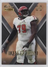 2022 Wild Card MATTE X-Plode Black - Orange X Ikem Ekwonu #MXP-20 0y8x