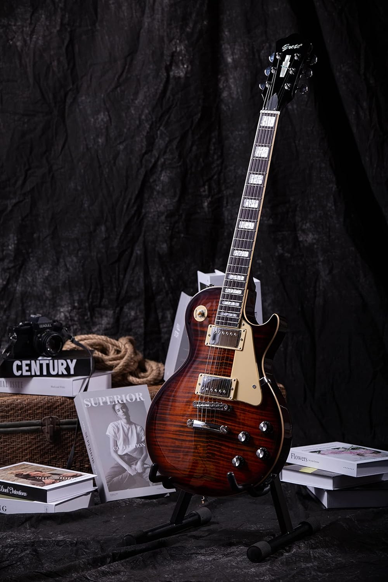 GROTE Solid Body Electric Guitar LPYS-006 Maple Neck Stainless