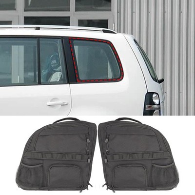 Kofferraum-Seitenfenster-Paket Tasche 2Stück Schwarz Für Volkswagen Touran 04-15