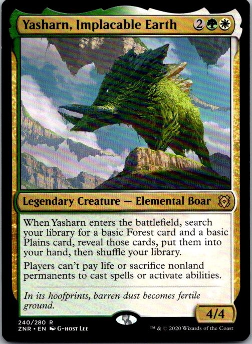 Prerelease Cards #240 Yasharn, Implacable Earth
