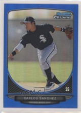 2013 Bowman Prospects Chrome Blue Refractor Yolmer Sanchez (Carlos on Card) fm0
