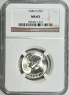 1946-D Silver Washington Quarter NGC MS65 - Beautiful Fields - Free US Shipping