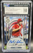 2024 Topps Tribute League Inauguration Autos Nolan Schanuel #LIA-SCH /99 CGC 10