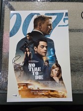 Rami Malek Signed 12x18 Photo 007 no time to die coa jsa