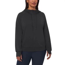 NEW Mondetta Lightweight Women's XXL Full Zip Hoodie Black G1483