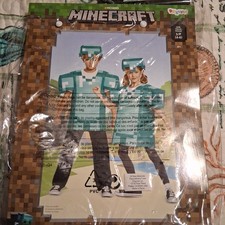 Disguise Minecraft Armor Child Costume Size S4-6 Headpiece Top good condition