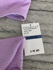 NWT - Andy & Evan Girls Purple Texture Puff Sleeve Two-Piece Swimsuit Sz L 12/14 — photo 2