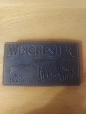 1970's Vintage Winchester Repeating Arms Brass Belt Buckle New Haven