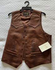 Scully Men's Classic Western Leather Vest - Size 42