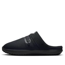 Nike Slippers Mens Size 9 Burrow Black Phantom Slides Comfort Fleece DJ3130 002