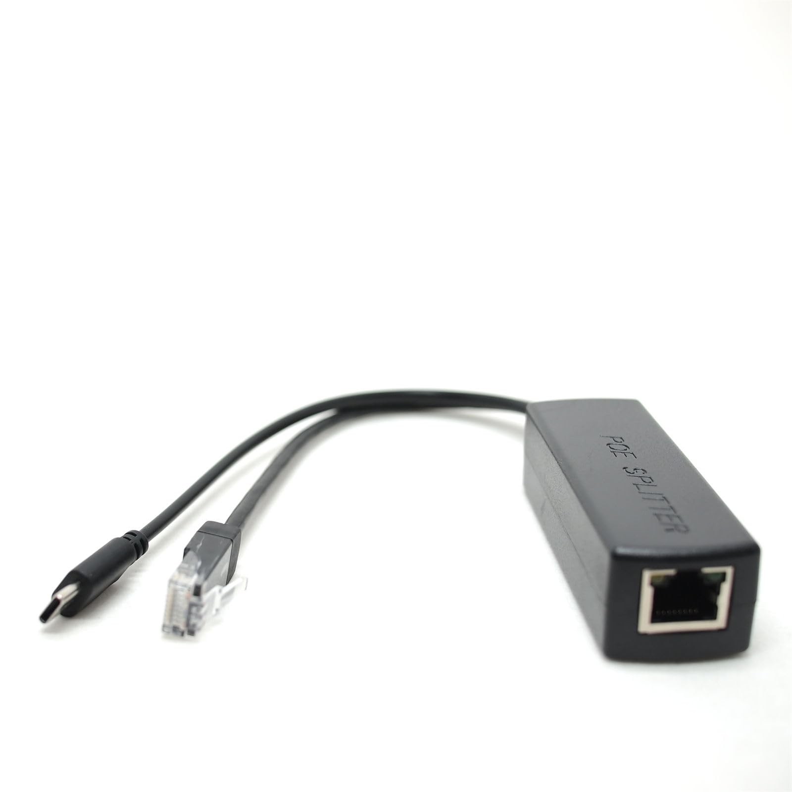 Splitter PoE Type C 48V 5V adaptateur injecteur réseau Ethernet RJ45 noir