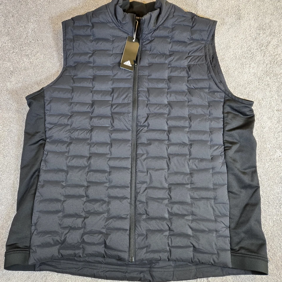 NWT Adidas Frost Guard Duck Down Insulated Vest Full Zip  Black Size XL - Image 2 of 4