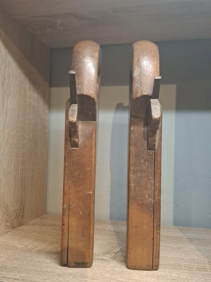 MAGNIFIQUE PAIRE RABOT BOUVET PARQUETEUR OUTILS ANCIENS CADEAU DE NOEL 1200 - Photo 2/4