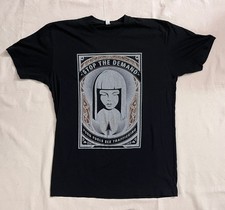 Black Graphic T-Shirt with Stop the Demand Pr...