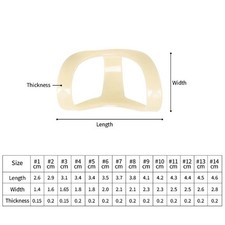 5PCS Oval Finger Splints Trigger Finger Kit for Size 2,3,4,5,6,7,8,9,10,11,12 US