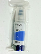 Epson 502 Cyan Ink Bottle 70ml Genuine Sealed Exp 2030