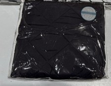 Solid Black Baby Quilt   44  x 35  Soft  Cozy Comforter