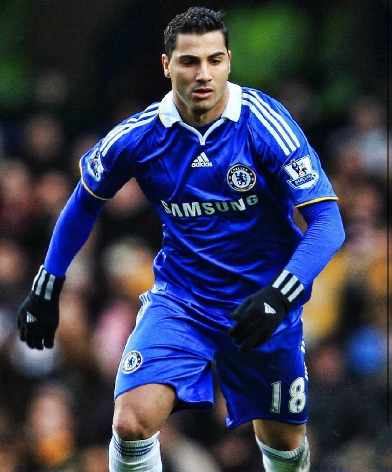 CHELSEA ADIDAS 2008/2009 FOOTBALL HOME JERSEY #18 QUARESMA SIZE “L” 656133