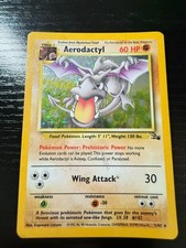 Pokémon TCG Aerodactyl Fossil Holo Rare 1/62 English Unlimited Stage 1 on eBay