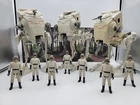 Vintage Kenner Star Wars ROTJ AT-ST 3 Chicken Walkers & 7 AT-ST Driver Army Lot